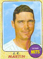 1968 Topps Baseball Cards      211     J.C. Martin